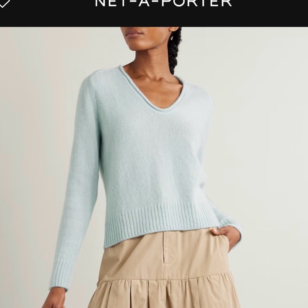 James Perse Light Blue Cashmere Sweater